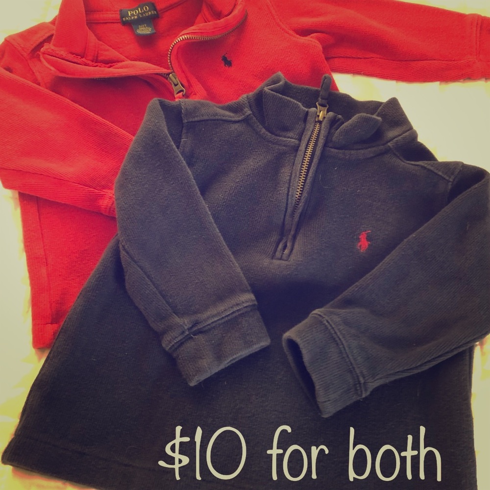 Polo kids zip-neck sweater bundle